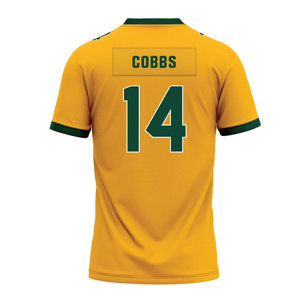 Baylor - NCAA Football : Daniel Cobbs - Gold Premium Football Jersey-1