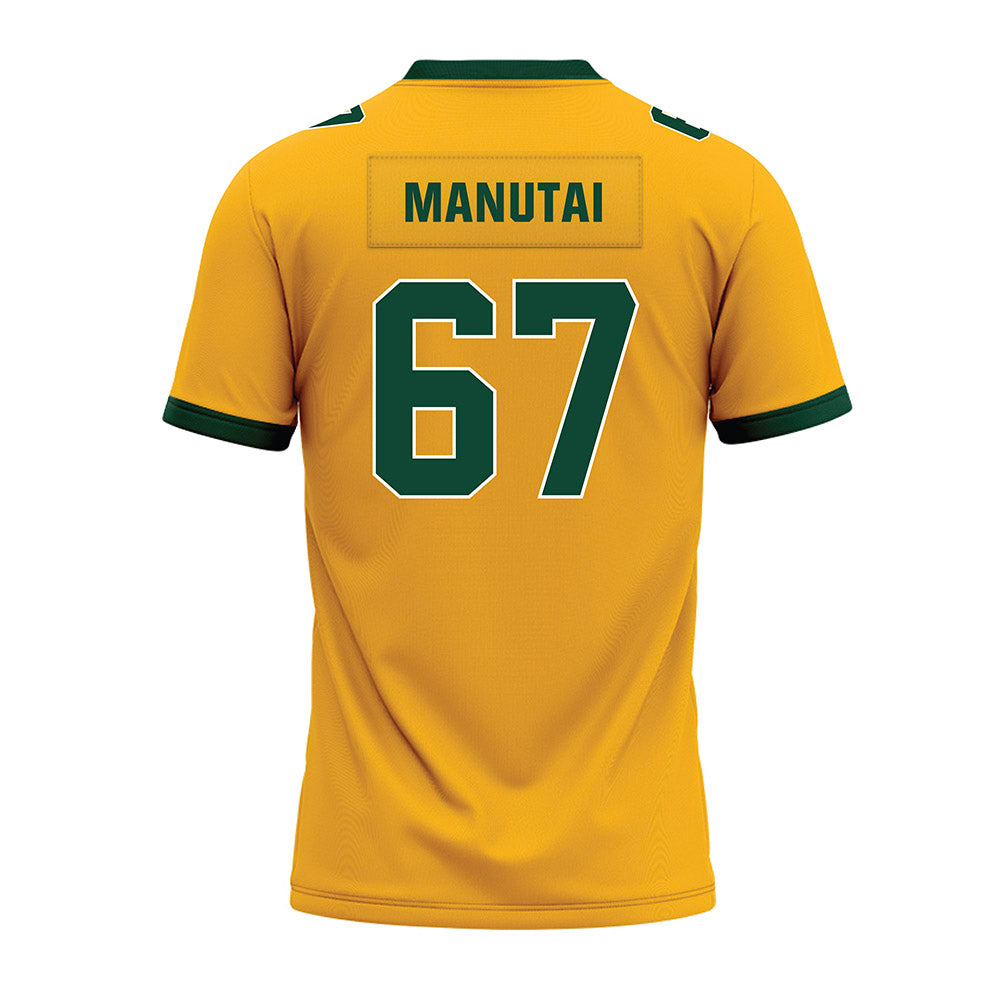 Baylor - NCAA Football : Aleki Manutai - Gold Premium Football Jersey-1