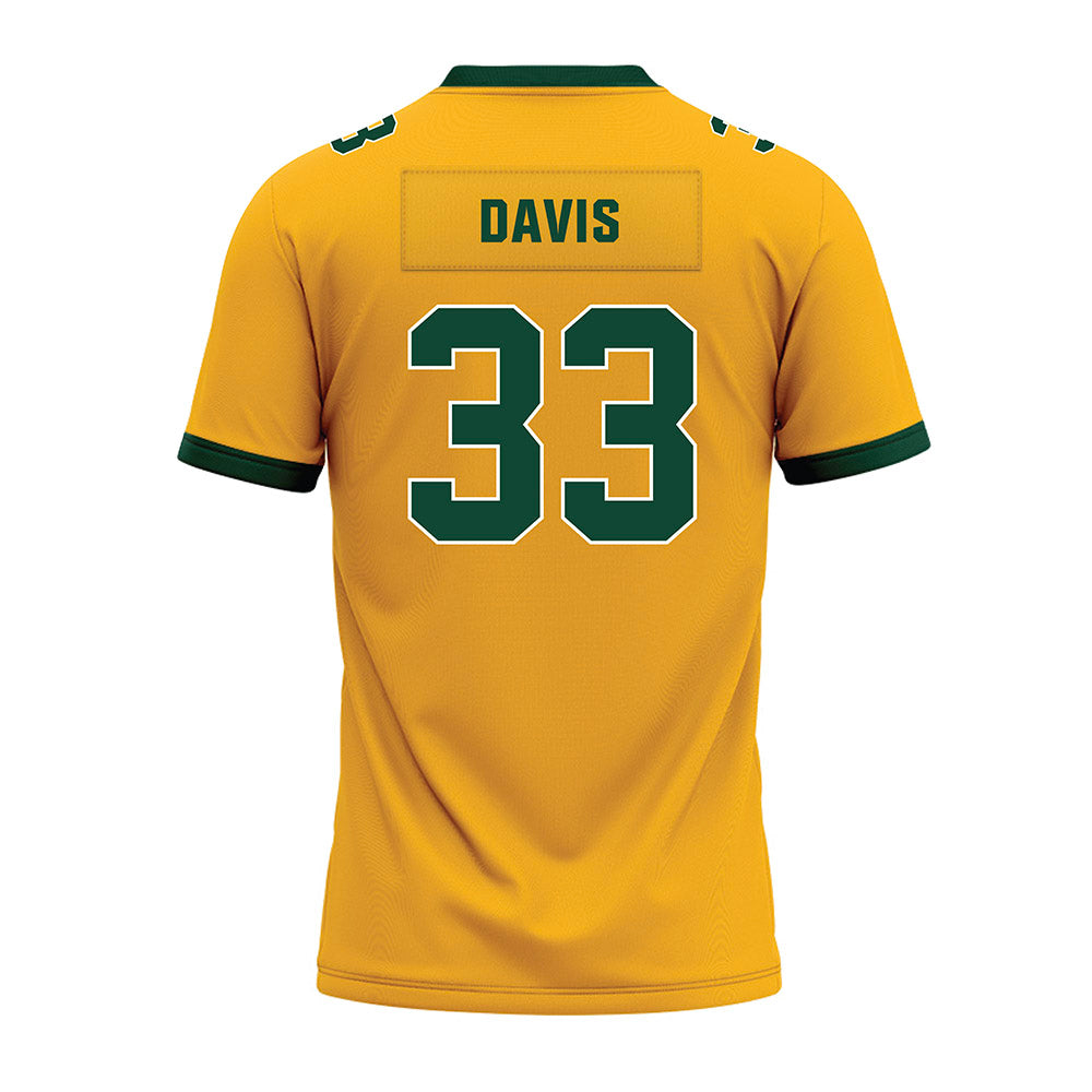 Baylor - NCAA Football : HD Davis - Gold Premium Football Jersey-1