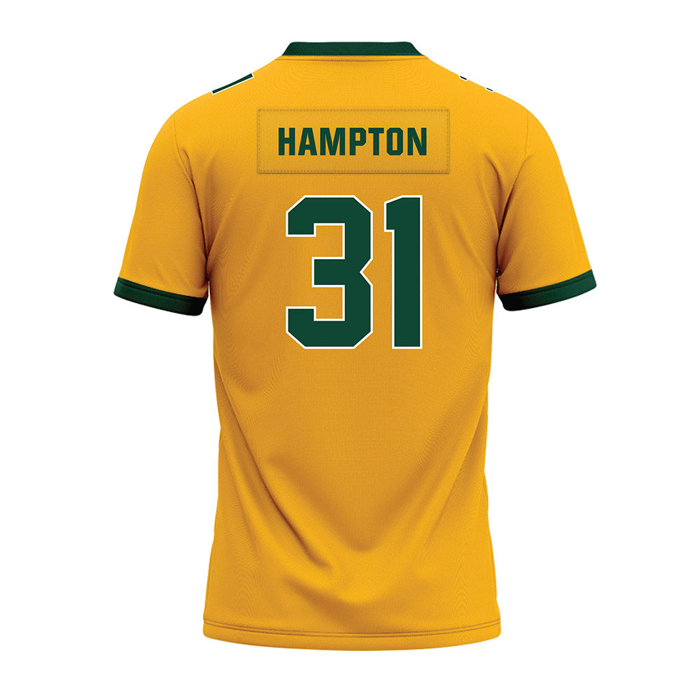 Baylor - NCAA Football : DeBraun Hampton - Gold Premium Football Jersey-1