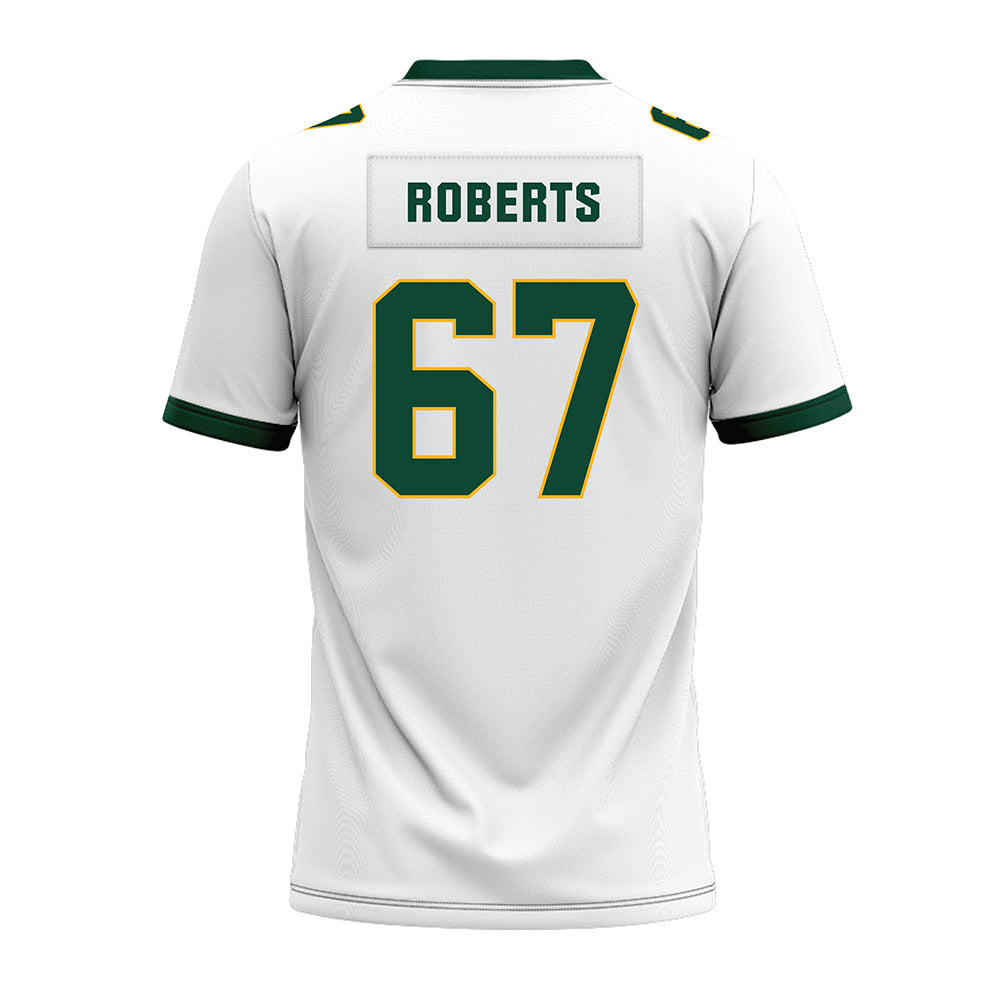 Baylor - NCAA Football : David Roberts - White Premium Football Jersey-1
