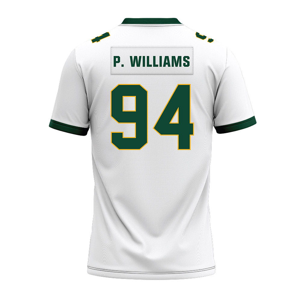 Baylor - NCAA Football : Palmer P. Williams - White Premium Football Jersey