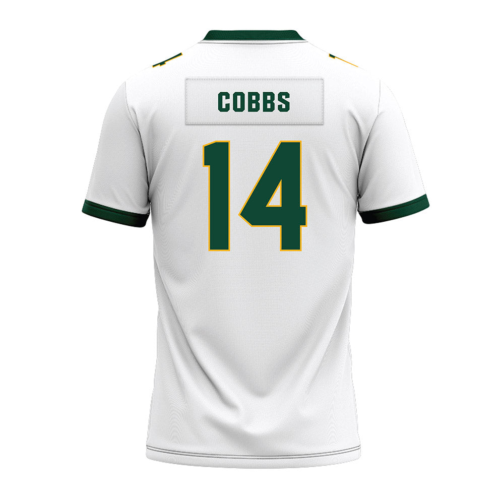Baylor - NCAA Football : Daniel Cobbs - White Premium Football Jersey-1