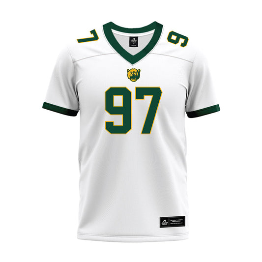 Baylor - NCAA Football : Bronson Mueller - White Premium Football Jersey-0