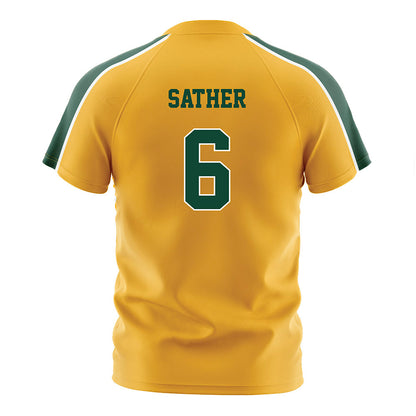 Baylor - NCAA Women's Soccer : Noelle Sather - Gold Soccer Jersey-1