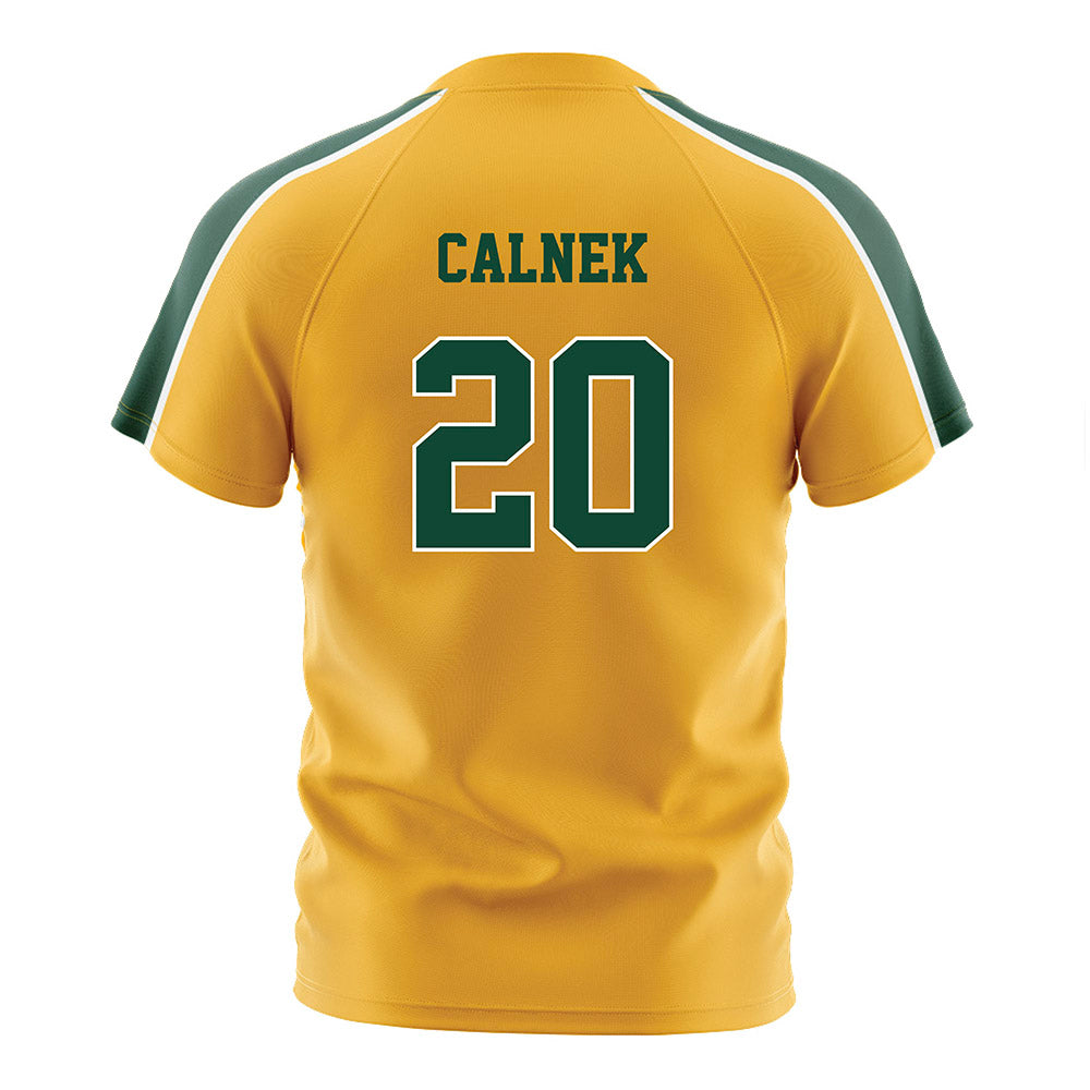Baylor - NCAA Women's Soccer : Nyela Calnek - Gold Soccer Jersey-1