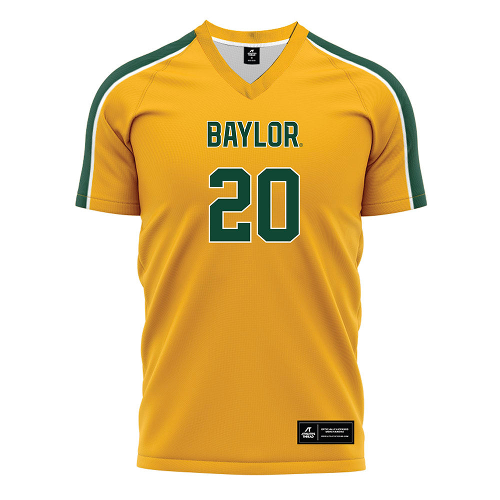 Baylor - NCAA Women's Soccer : Nyela Calnek - Gold Soccer Jersey-0