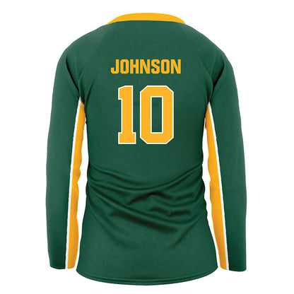 Baylor - NCAA Women's Volleyball : Nadiya Johnson - Green Volleyball Jersey-1
