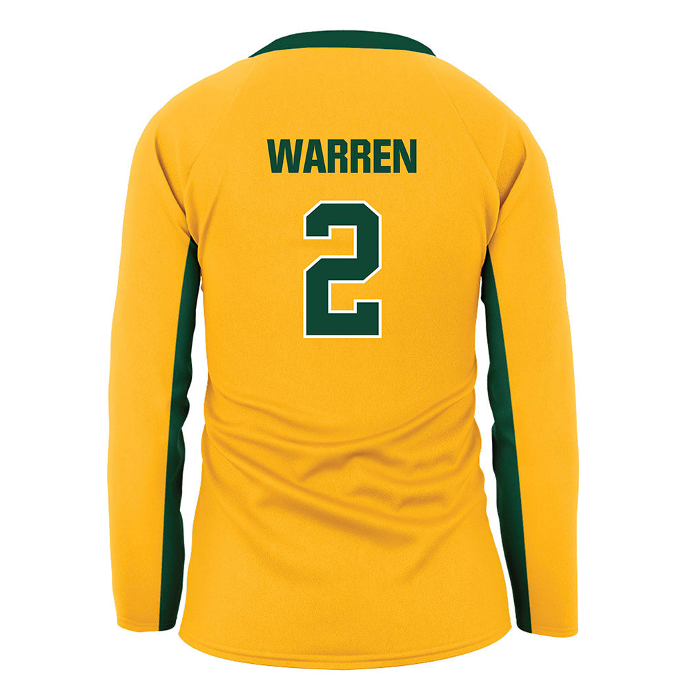 Baylor - NCAA Women's Volleyball : Bailey Warren - Gold Volleyball Jersey-1