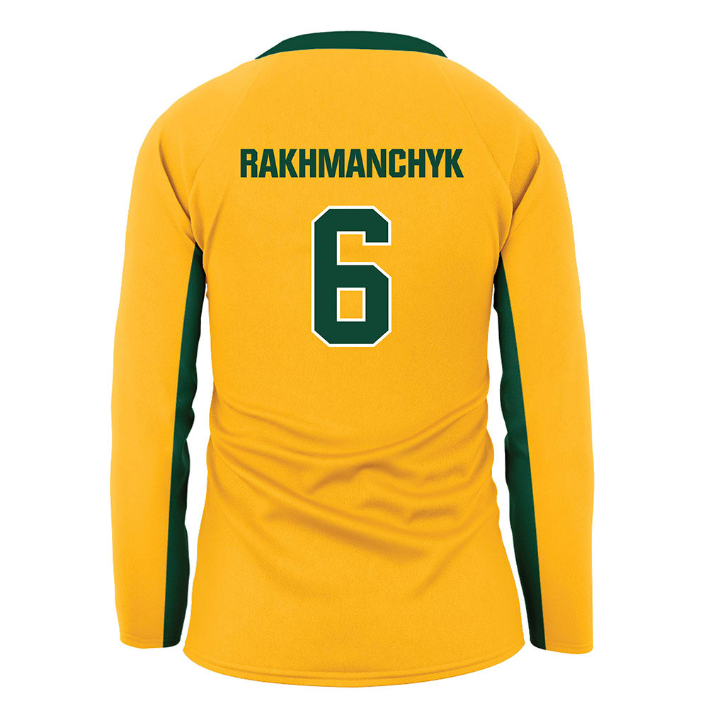 Baylor - NCAA Women's Volleyball : Kseniya Rakhmanchyk - Gold Volleyball Jersey-1