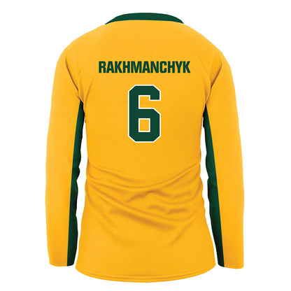 Baylor - NCAA Women's Volleyball : Kseniya Rakhmanchyk - Gold Volleyball Jersey-1