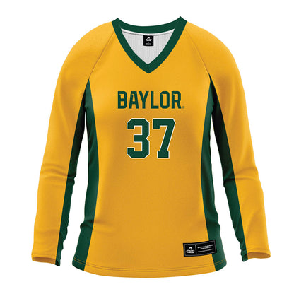 Baylor - NCAA Women's Volleyball : Halle Bills - Gold Volleyball Jersey-0