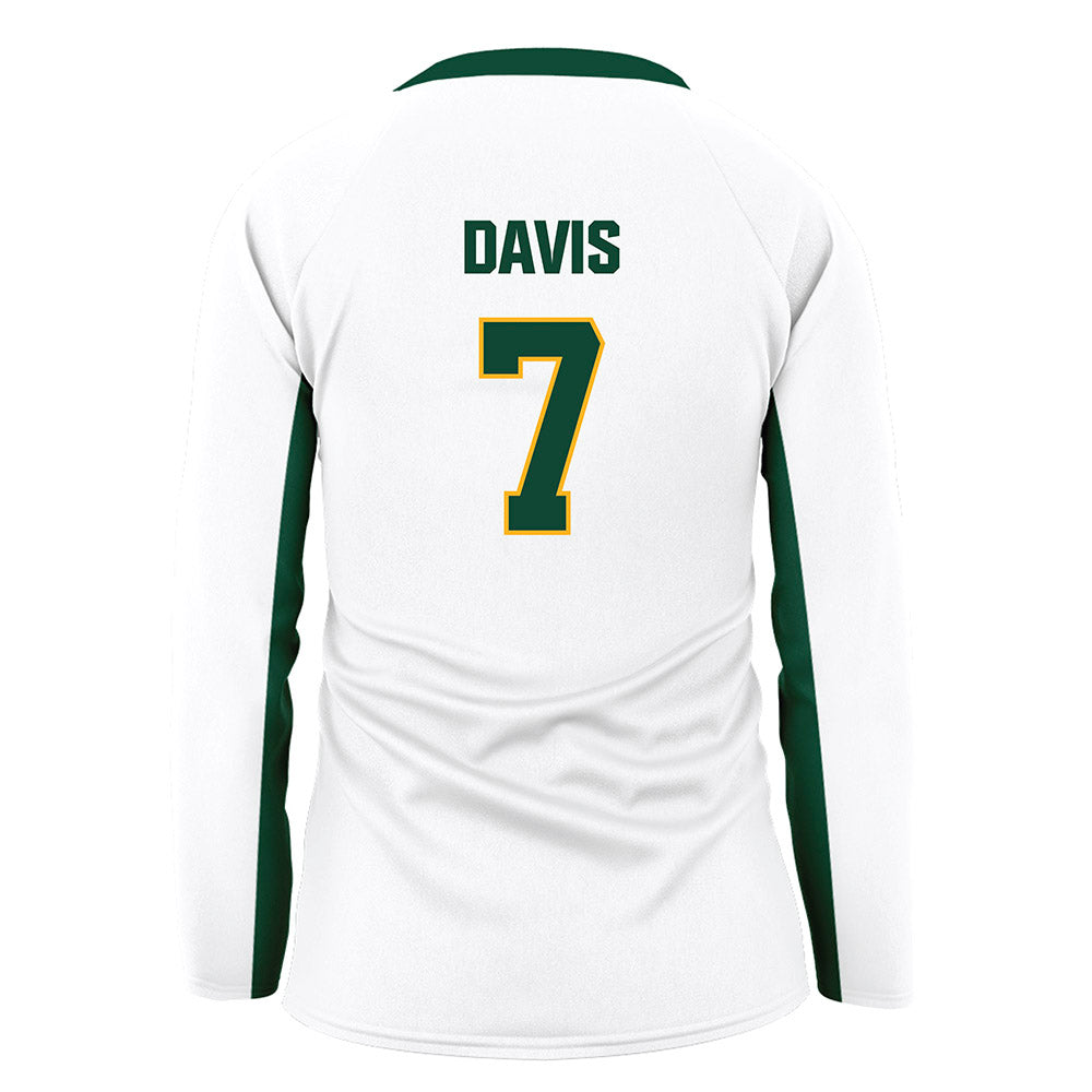Baylor - NCAA Women's Volleyball : Victoria Davis - White Volleyball Jersey