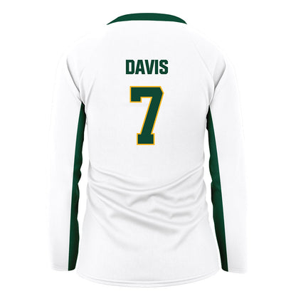 Baylor - NCAA Women's Volleyball : Victoria Davis - White Volleyball Jersey