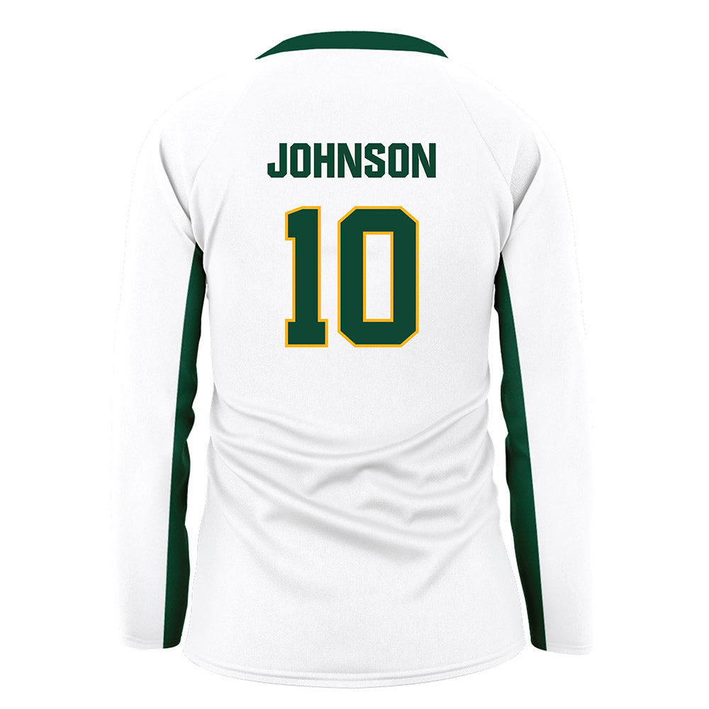 Baylor - NCAA Women's Volleyball : Nadiya Johnson - White Volleyball Jersey-1