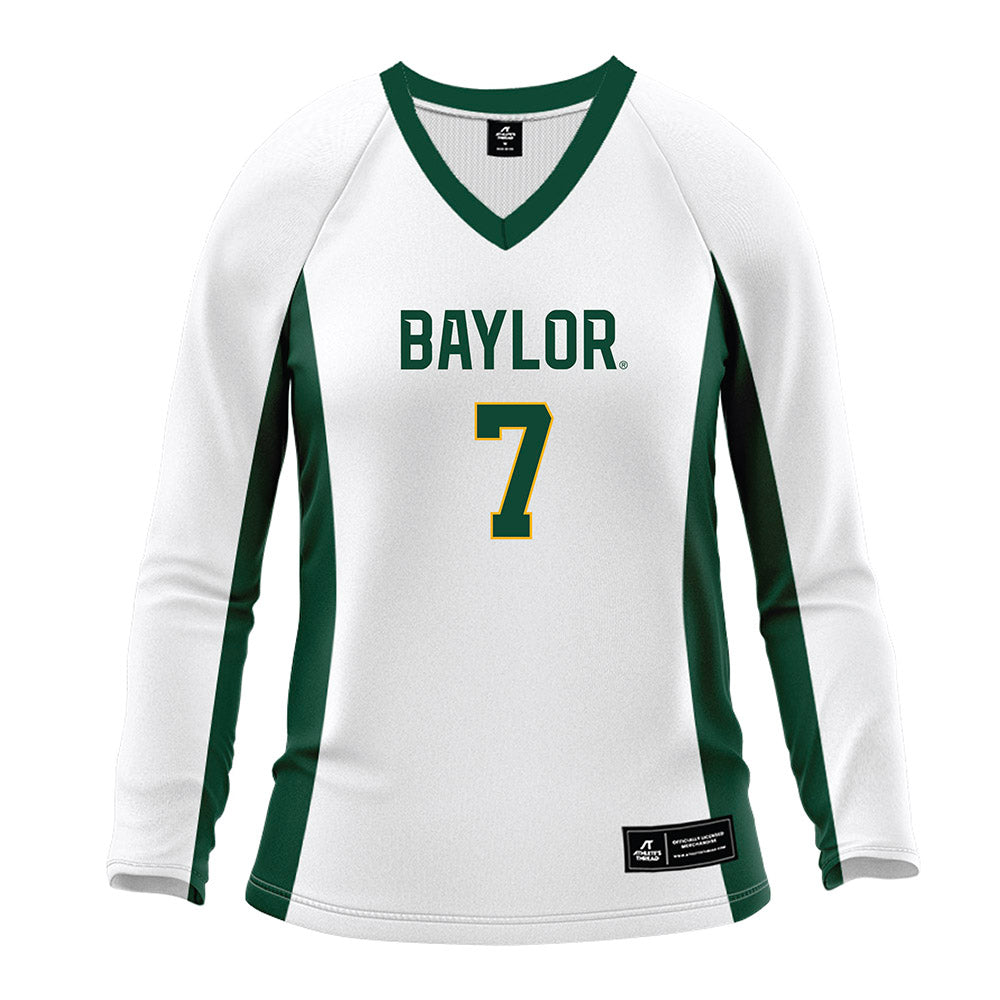 Baylor - NCAA Women's Volleyball : Victoria Davis - White Volleyball Jersey