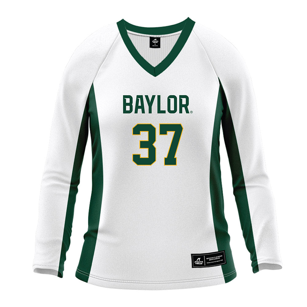 Baylor - NCAA Women's Volleyball : Halle Bills - White Volleyball Jersey-0