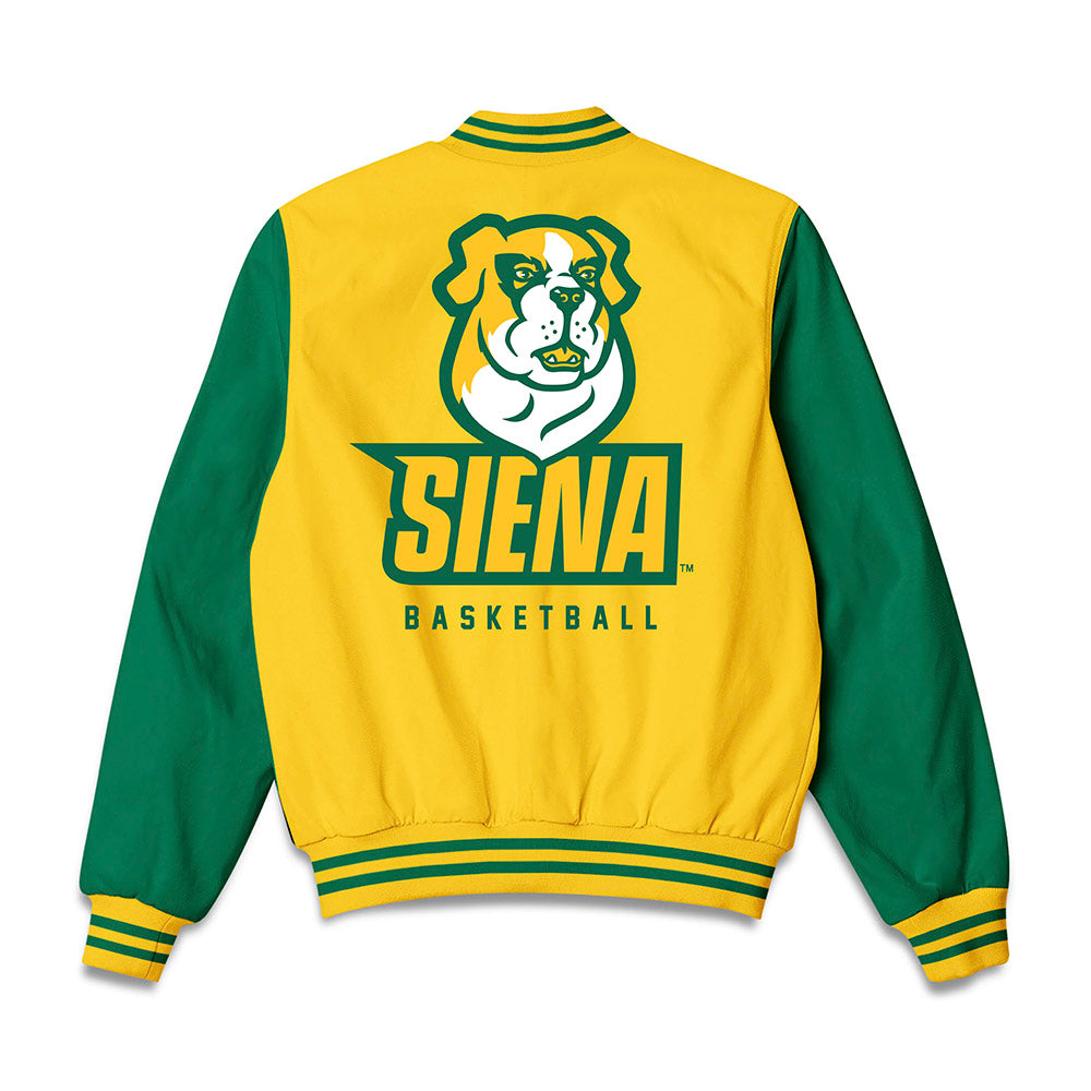 Siena - NCAA Men's Basketball : Riley Mulvey - Bomber Jacket-1