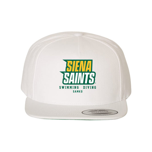 Siena - NCAA Women's Swimming & Diving : Clara Samko - Snapback Hat-0