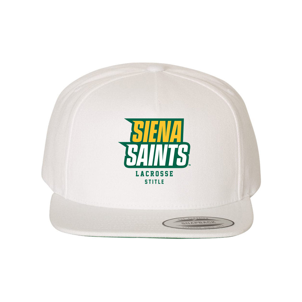 Siena - NCAA Men's Lacrosse : Ike Stitle - Snapback Hat-0