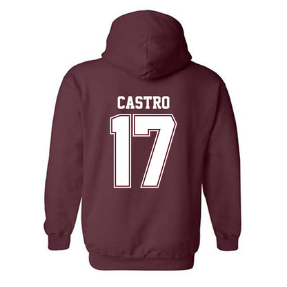 AAMU - NCAA Baseball : Isaac Castro - Classic Shersey Hooded Sweatshirt-1
