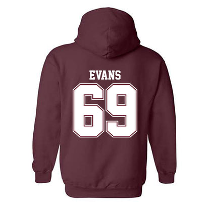 AAMU - NCAA Football : Kavaughn Evans - Classic Shersey Hooded Sweatshirt-1
