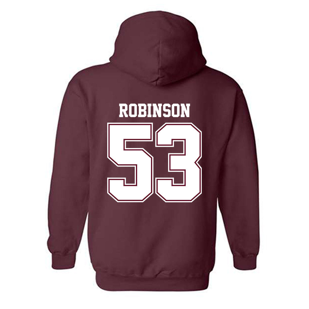 AAMU - NCAA Football : John Robinson - Classic Shersey Hooded Sweatshirt-1