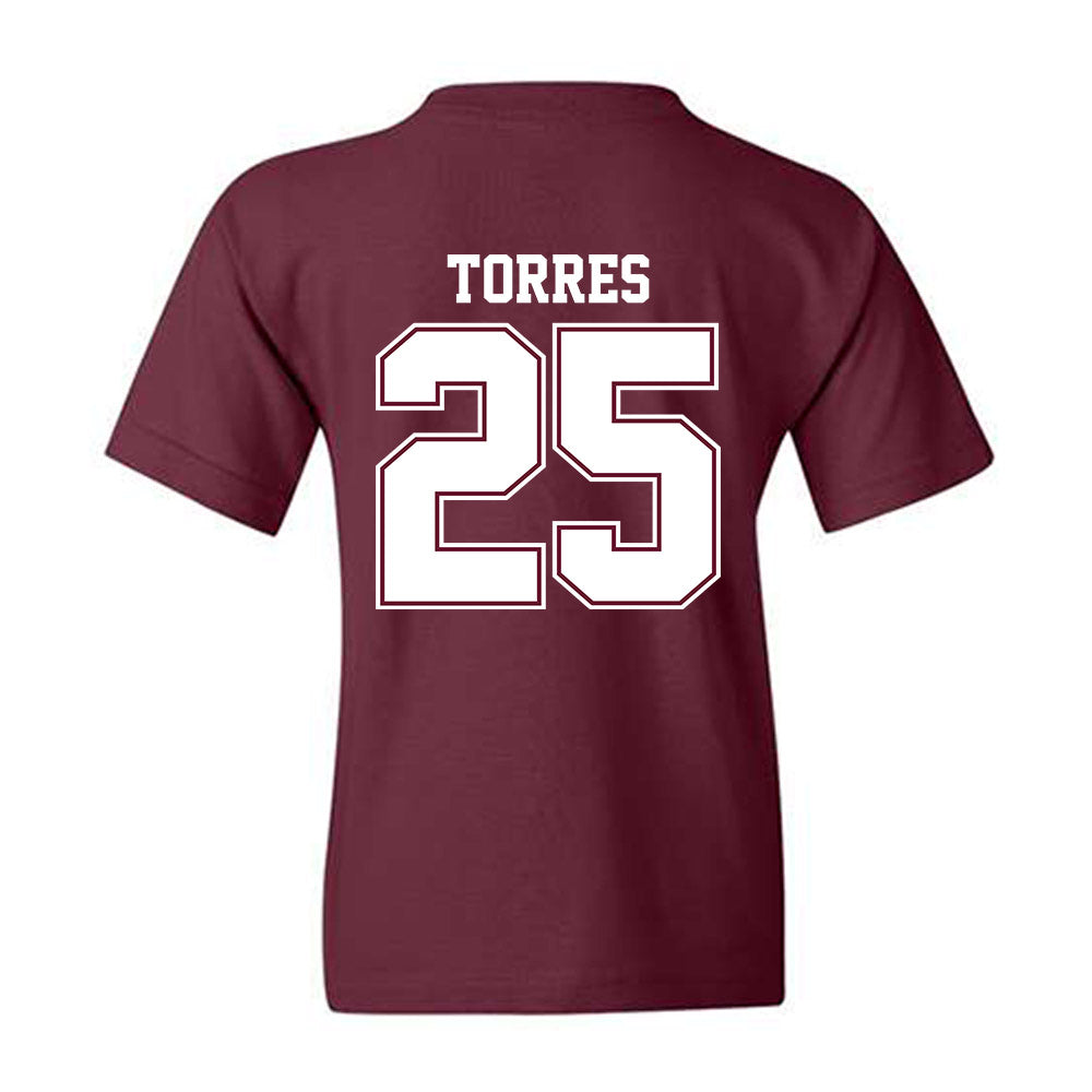 AAMU - NCAA Baseball : Antonio Torres - Classic Shersey Youth T-Shirt-1