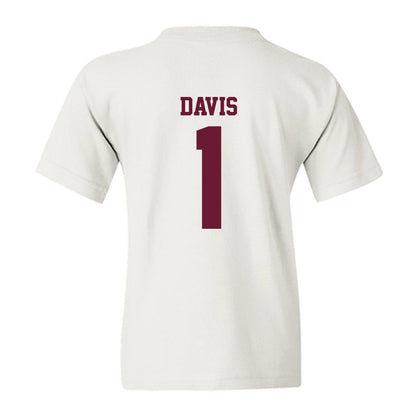AAMU - NCAA Men's Basketball : Koron Davis - Classic Shersey Youth T-Shirt-1
