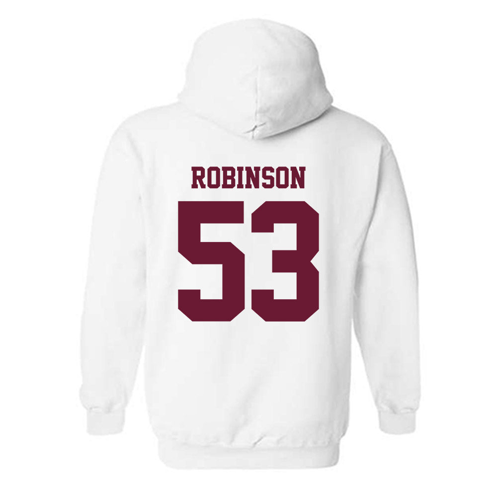 AAMU - NCAA Football : John Robinson - Classic Shersey Hooded Sweatshirt-1