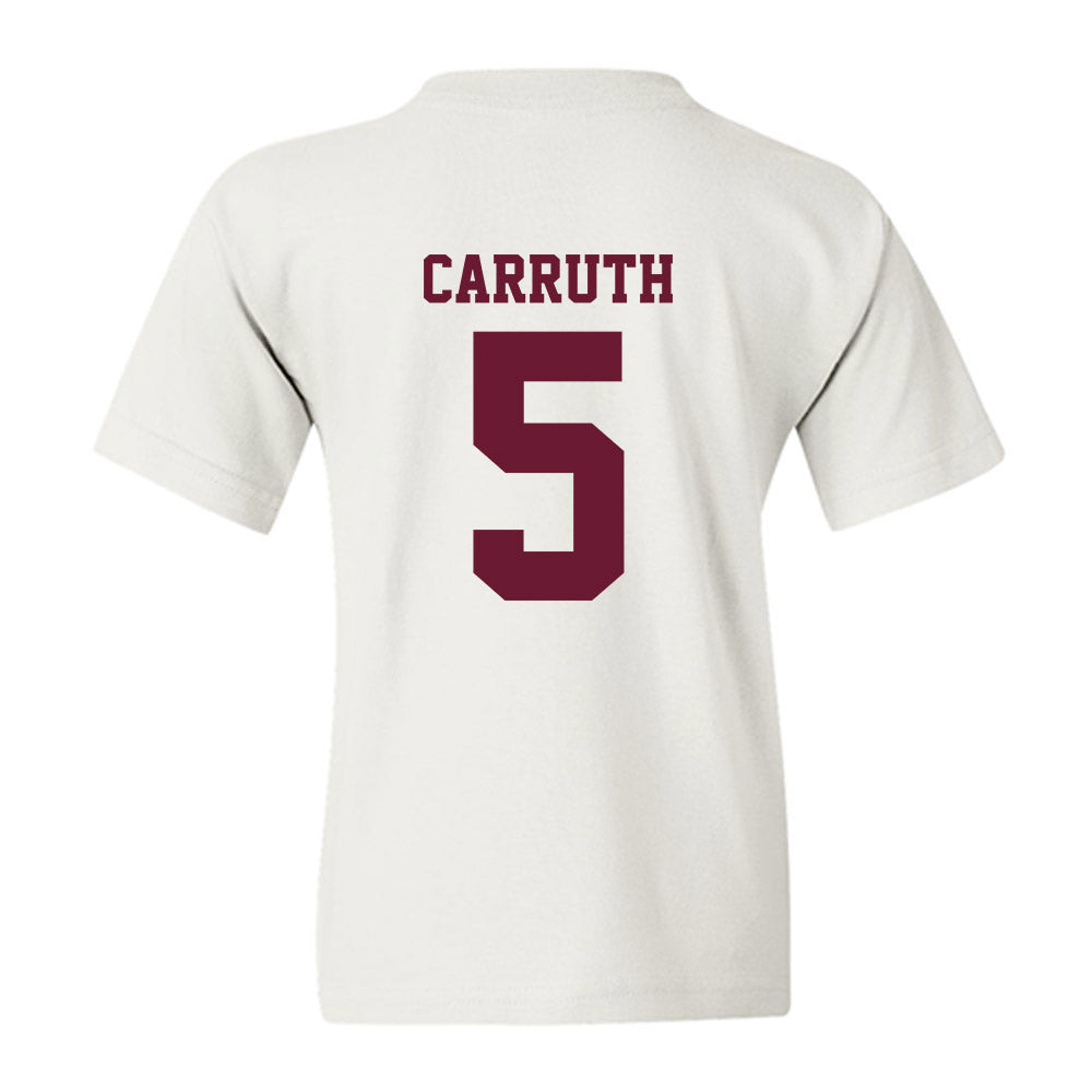 AAMU - NCAA Men's Basketball : Jalen Carruth - Classic Shersey Youth T-Shirt-1