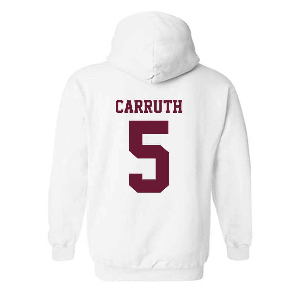 AAMU - NCAA Men's Basketball : Jalen Carruth - Classic Shersey Hooded Sweatshirt-1
