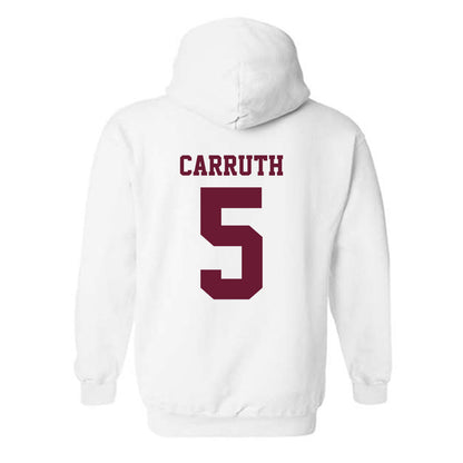 AAMU - NCAA Men's Basketball : Jalen Carruth - Classic Shersey Hooded Sweatshirt-1