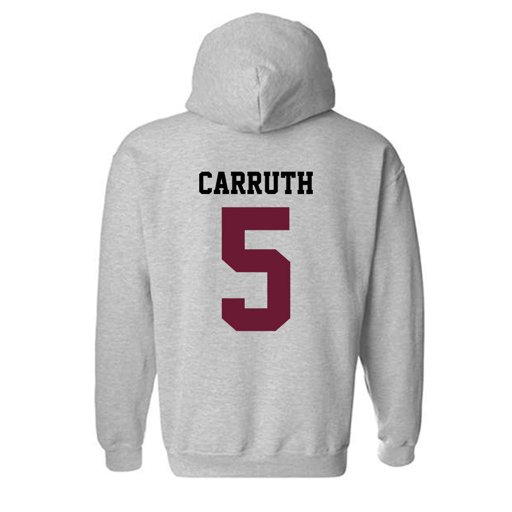 AAMU - NCAA Men's Basketball : Jalen Carruth - Classic Shersey Hooded Sweatshirt-1