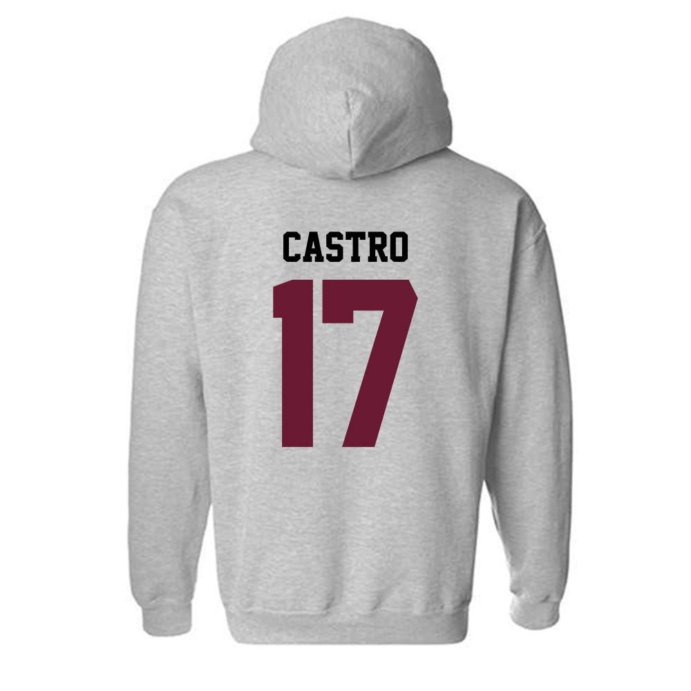 AAMU - NCAA Baseball : Isaac Castro - Classic Shersey Hooded Sweatshirt-1