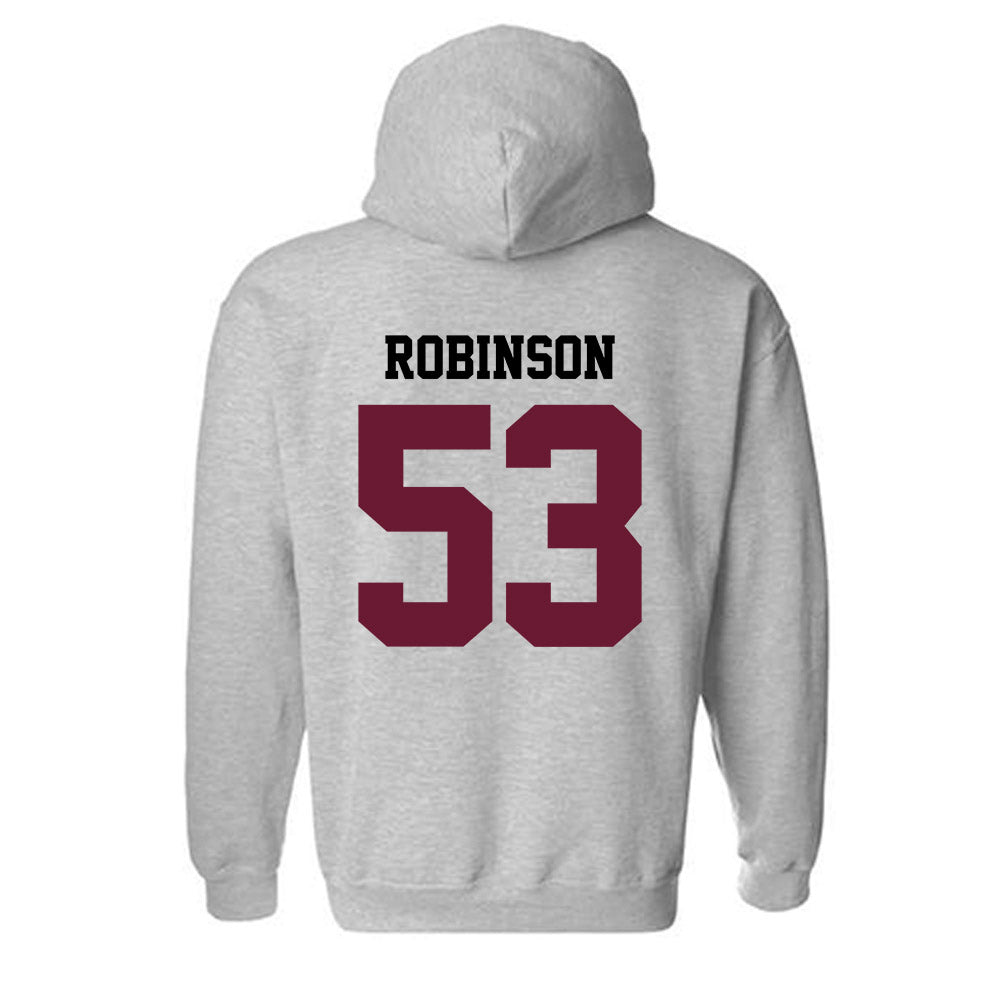 AAMU - NCAA Football : John Robinson - Classic Shersey Hooded Sweatshirt-1