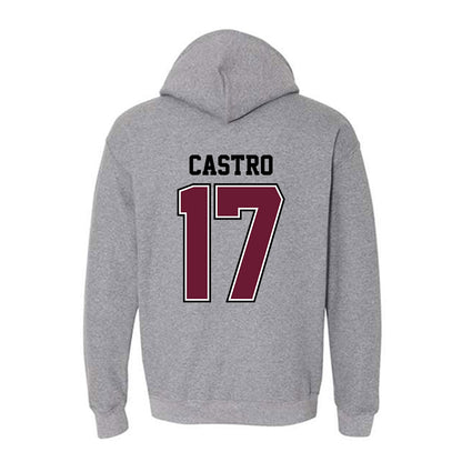 AAMU - NCAA Baseball : Isaac Castro - Classic Shersey Hooded Sweatshirt-1