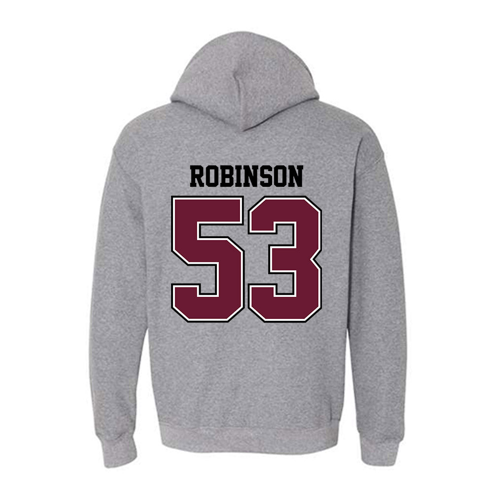 AAMU - NCAA Football : John Robinson - Classic Shersey Hooded Sweatshirt-1