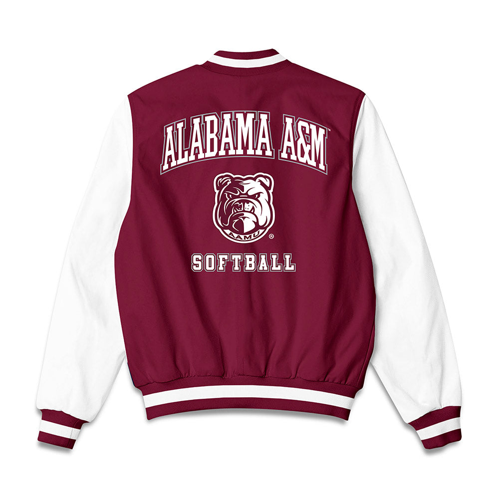AAMU - NCAA Softball : Mariah Solorio - Bomber Jacket-1