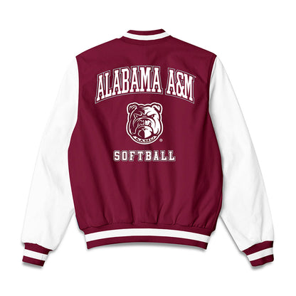 AAMU - NCAA Softball : Mariah Solorio - Bomber Jacket-1