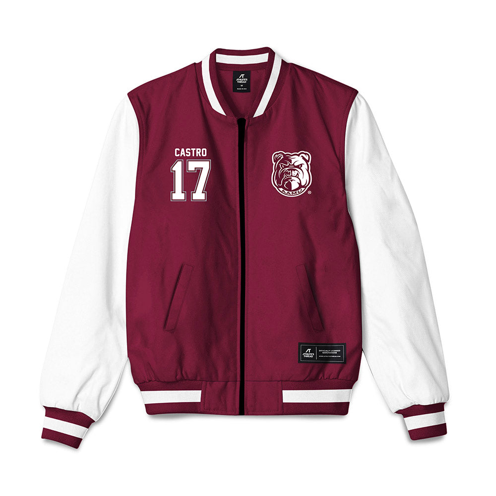 AAMU - NCAA Baseball : Isaac Castro - Bomber Jacket-0