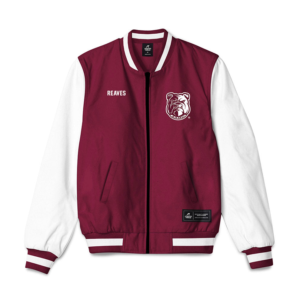 AAMU - NCAA Men's Track & Field : Andrew Reaves - Bomber Jacket-0