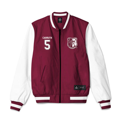 AAMU - NCAA Men's Basketball : Jalen Carruth - Bomber Jacket-0