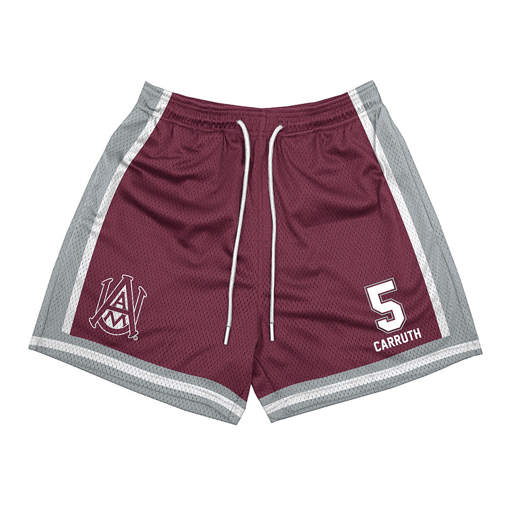 AAMU - NCAA Men's Basketball : Jalen Carruth - Shorts-0
