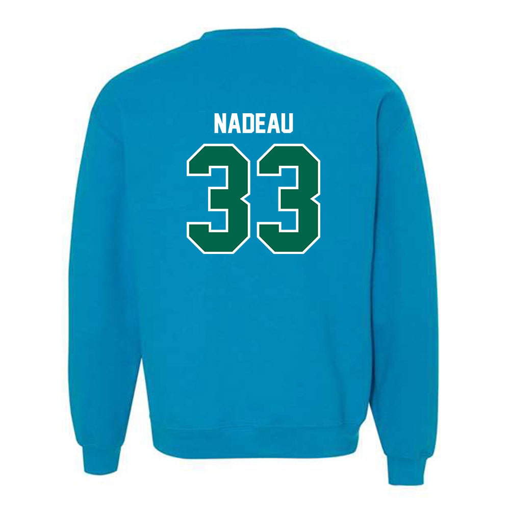 Tulane - NCAA Men's Basketball : Tj Nadeau - Crewneck Sweatshirt-1