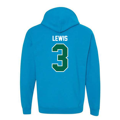 Tulane - NCAA Men's Basketball : Krystian Lewis - Hooded Sweatshirt-1