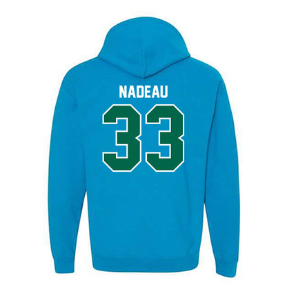Tulane - NCAA Men's Basketball : Tj Nadeau - Hooded Sweatshirt-1