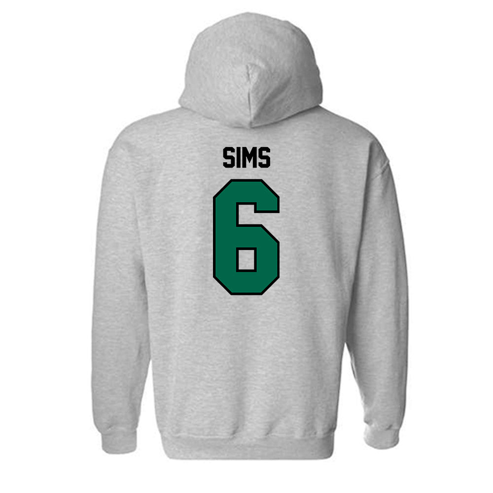 Tulane - NCAA Football : Joshua Sims - Classic Shersey Hooded Sweatshirt-1