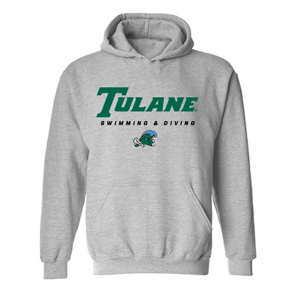 Tulane - NCAA Women's Swimming & Diving : Emma Barr - Classic Shersey Hooded Sweatshirt-0