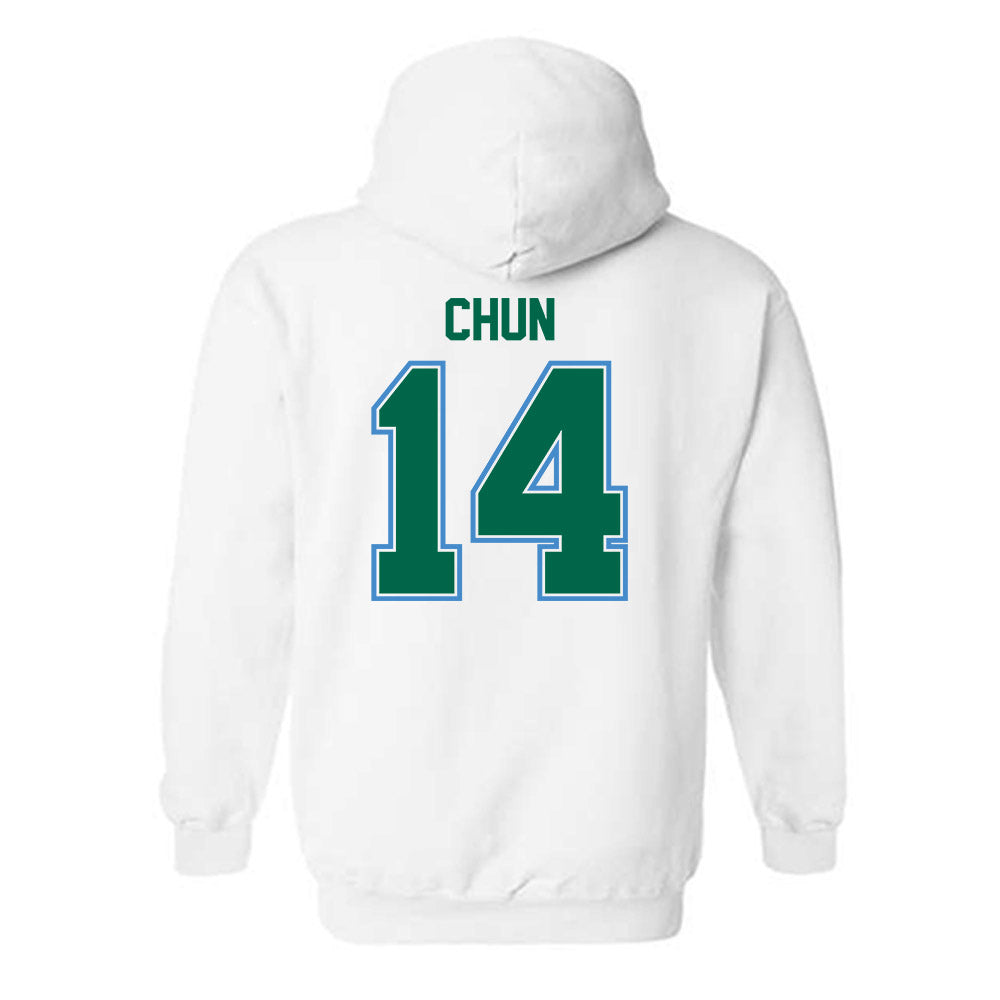 Tulane - NCAA Baseball : Tanner Chun - Hooded Sweatshirt-1
